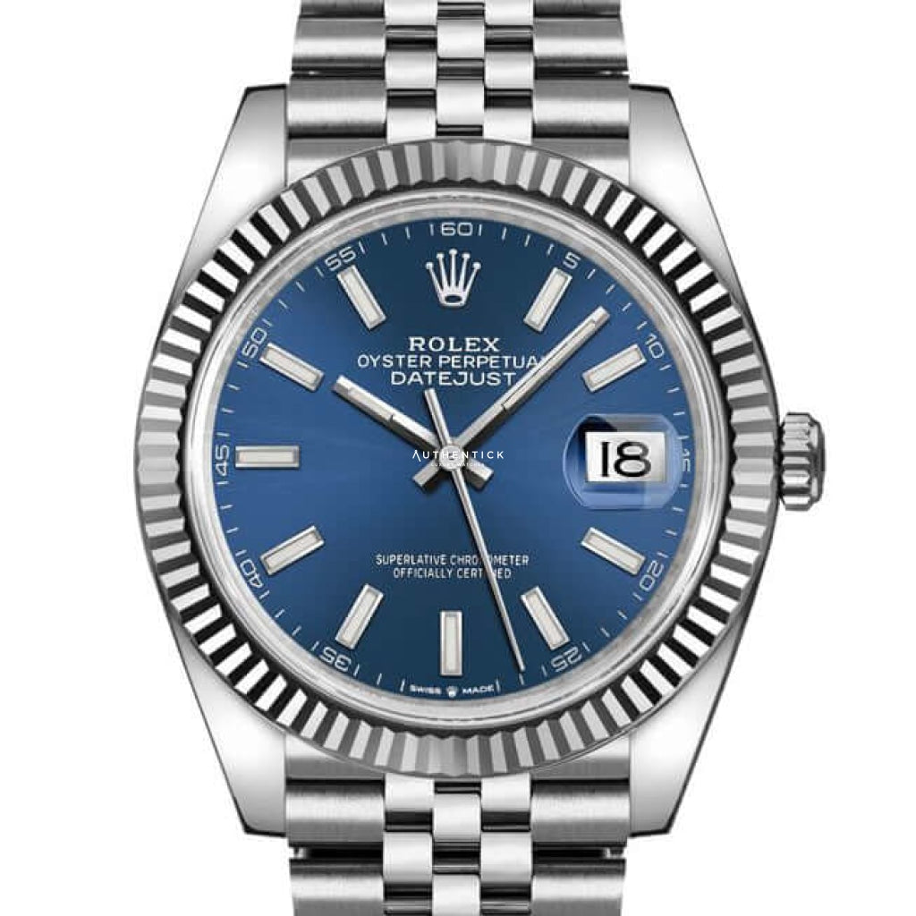 enhed Udover ikke Buy Rolex Datejust 41 Blue Index Dial 126334 watch