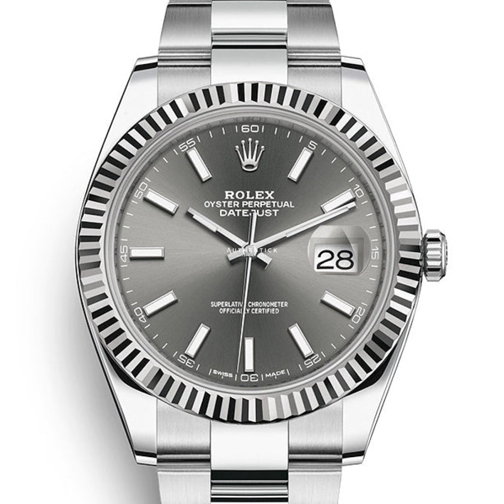 Rolex datejust 41 gray Clearance