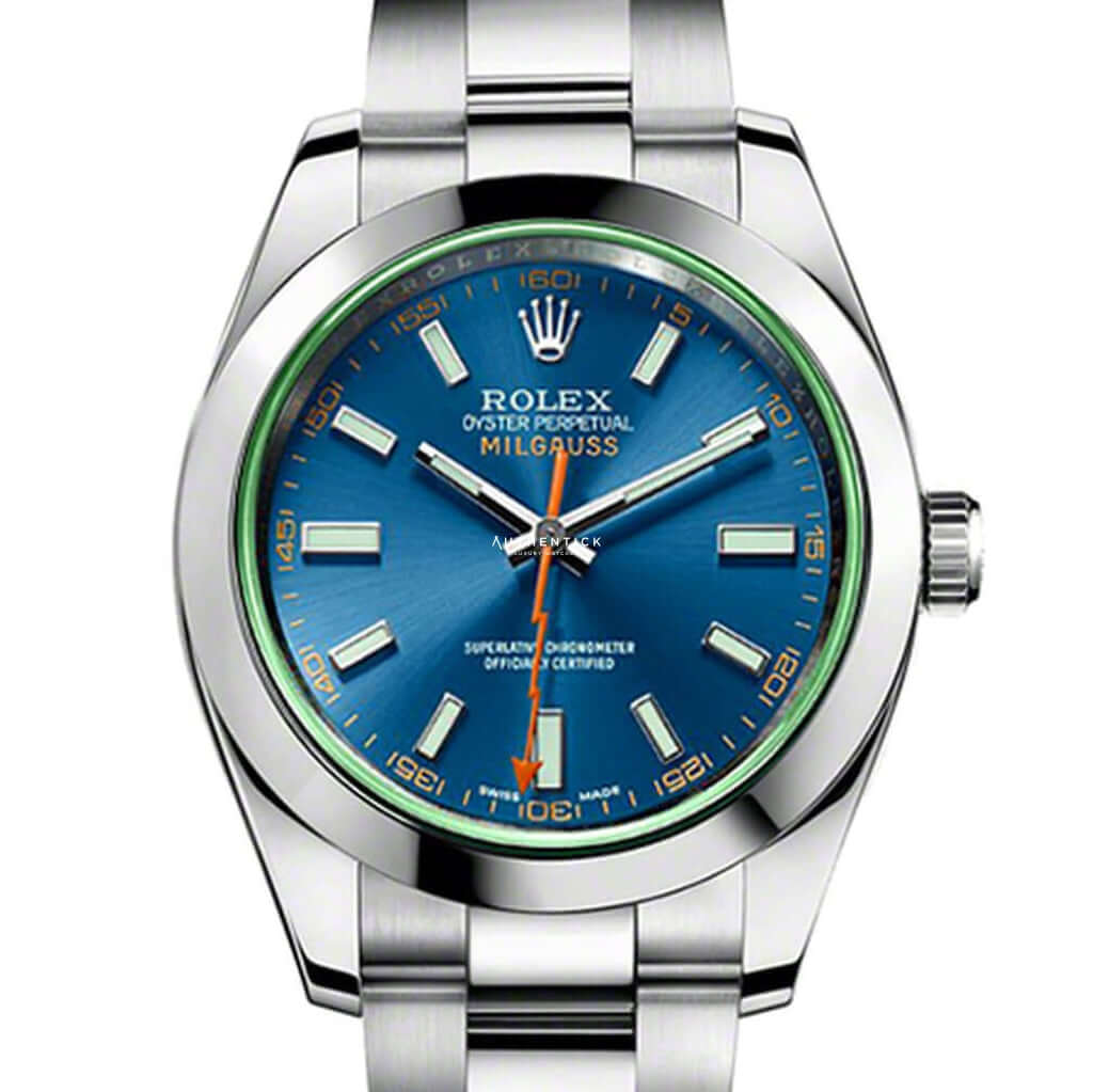 Rolex blue face milgauss Clearance