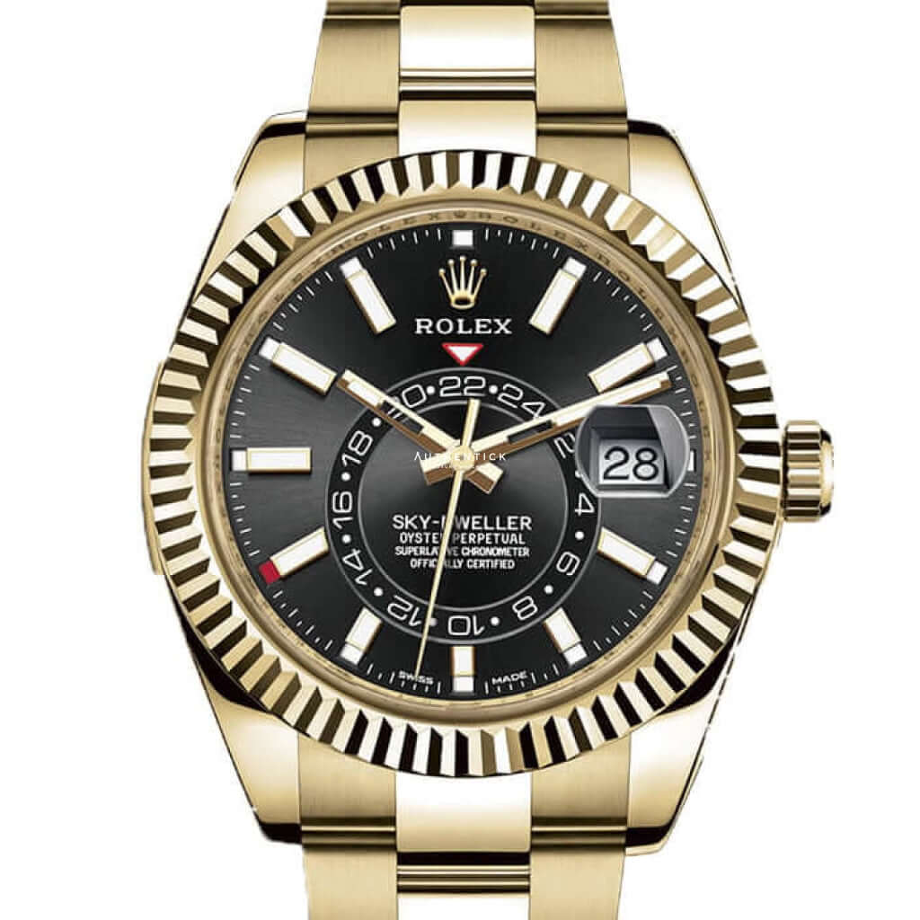 Rolex Yellow Gold Black Dial