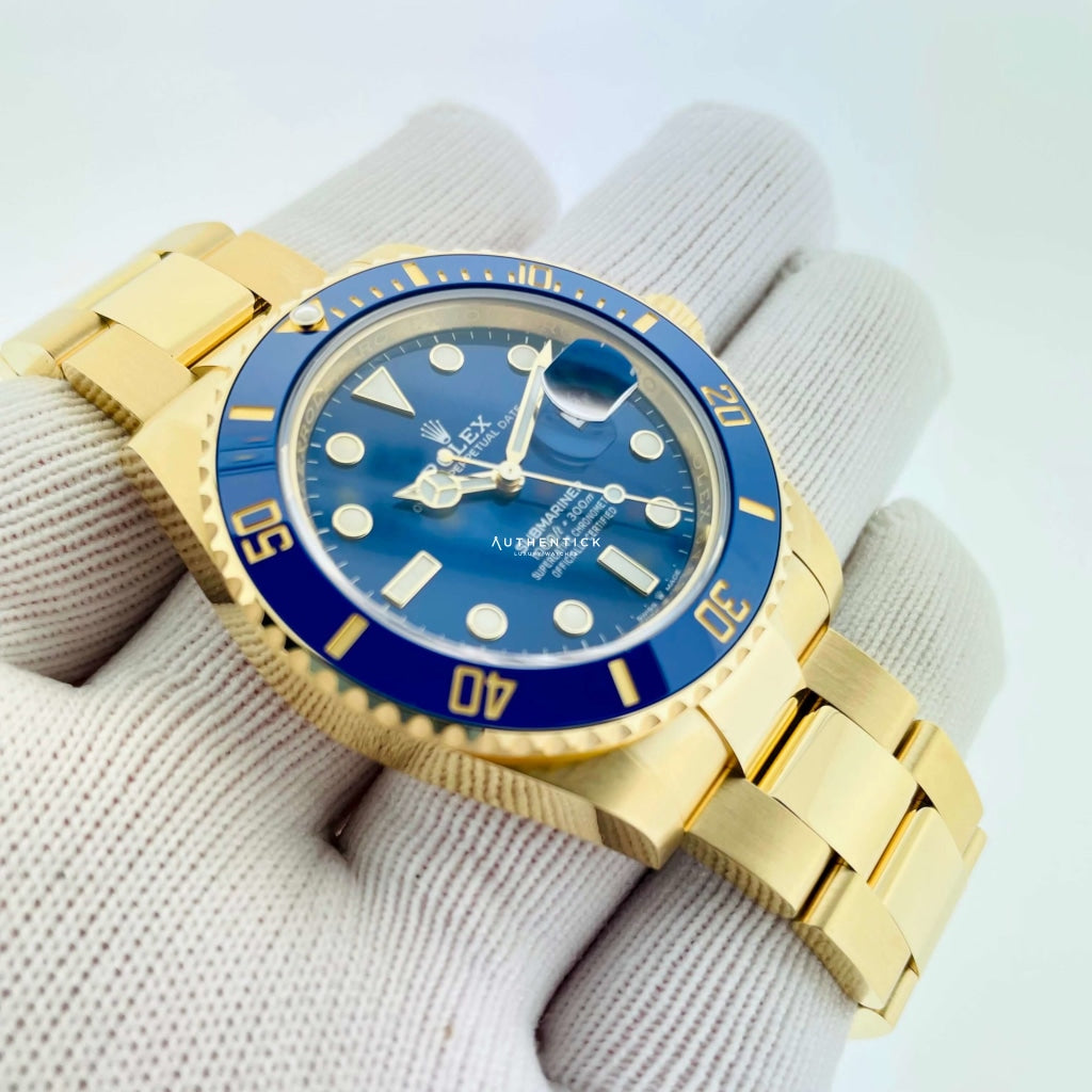 Rolex Submariner Date 41Mm Yellow Gold Blue Dial 126618Lb