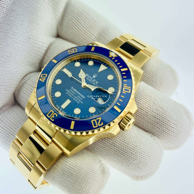 Rolex Submariner Date 41Mm Yellow Gold Blue Dial 126618Lb