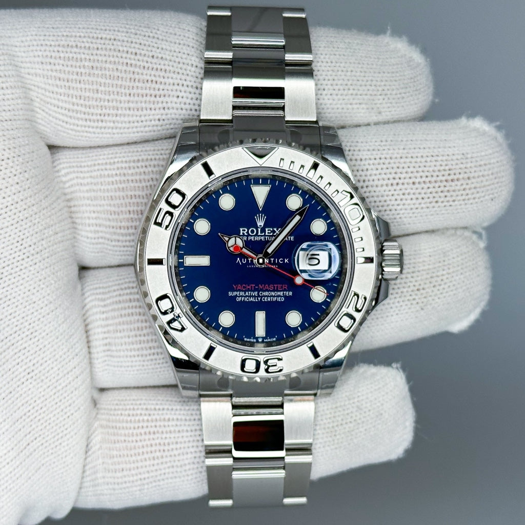Rolex Yacht-Master 40 Rolesor Stainless Steel Platinum Blue Dial 126622