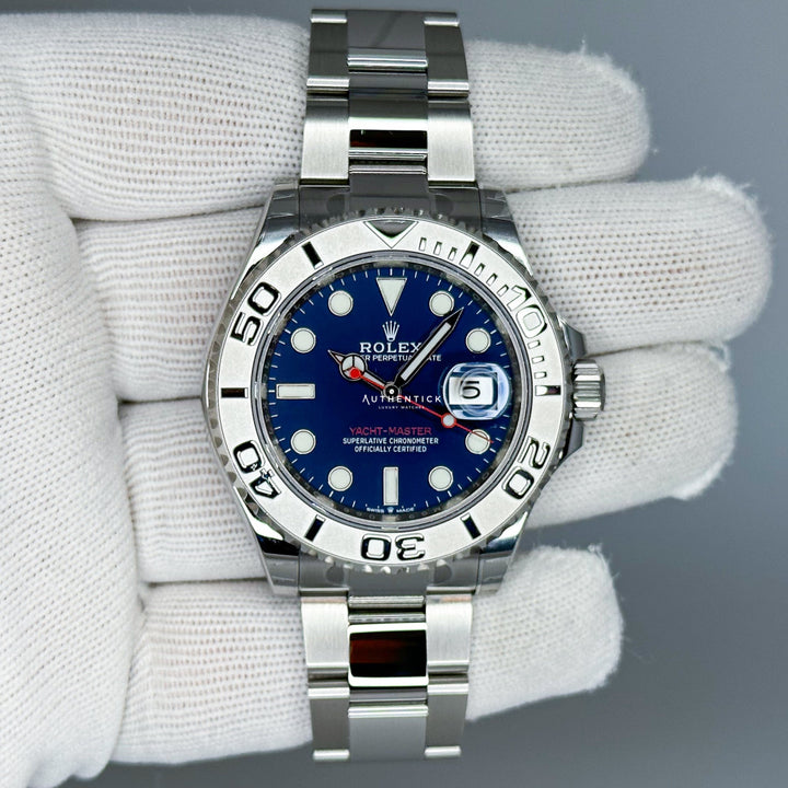 Rolex Yacht-Master 40 Rolesor Stainless Steel Platinum Blue Dial 12662