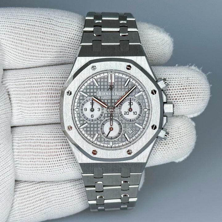Grey Audemars Piguet 38mm Chronograph Audemars Piguet Royal Oak