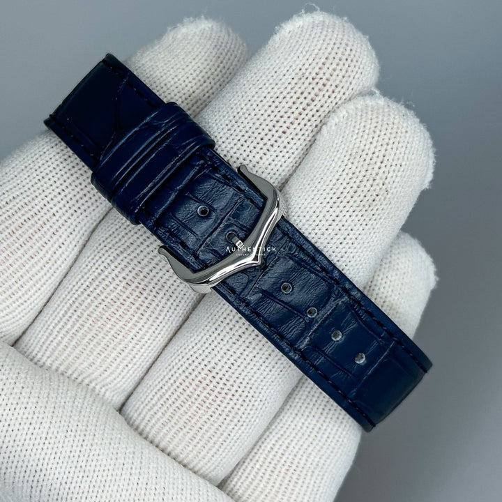 Cartier Tank Must Large Steel Blue Dial Ladies Watch WSTA0055
