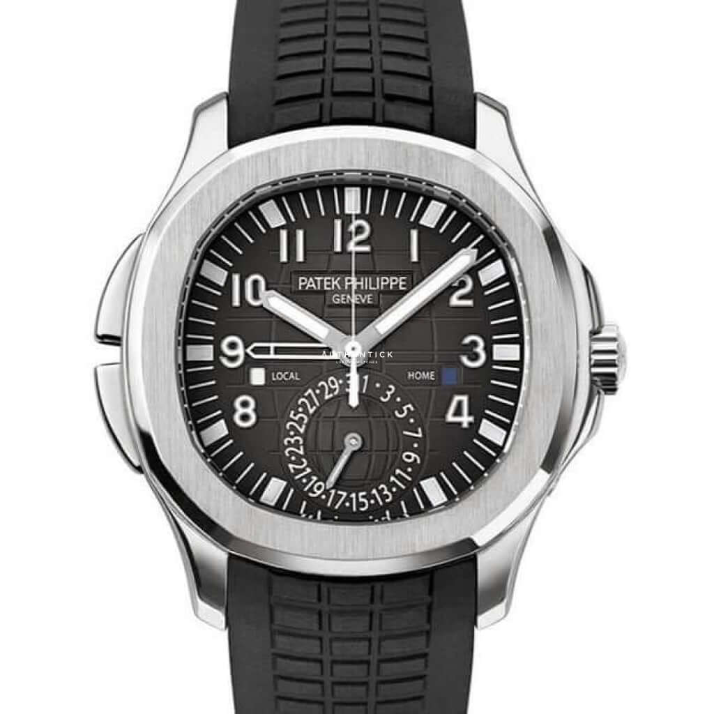 Patek Philippe Aquanaut Travel Time Stainless Steel Black Dial 5164A-001