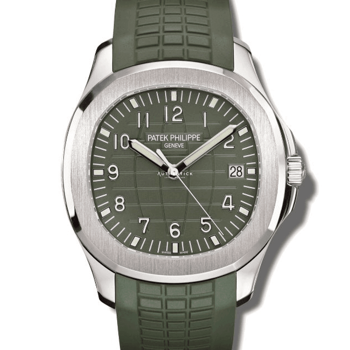 Patek Philippe Aquanaut White Gold Green Dial 5168G-010