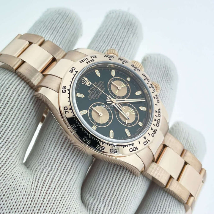 Rolex Cosmograph Daytona 40mm Everose Black Dial 116505