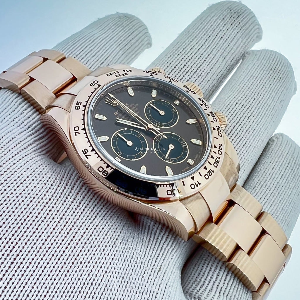 Rolex Cosmograph Daytona 40mm Everose Chocolate Dial 116505