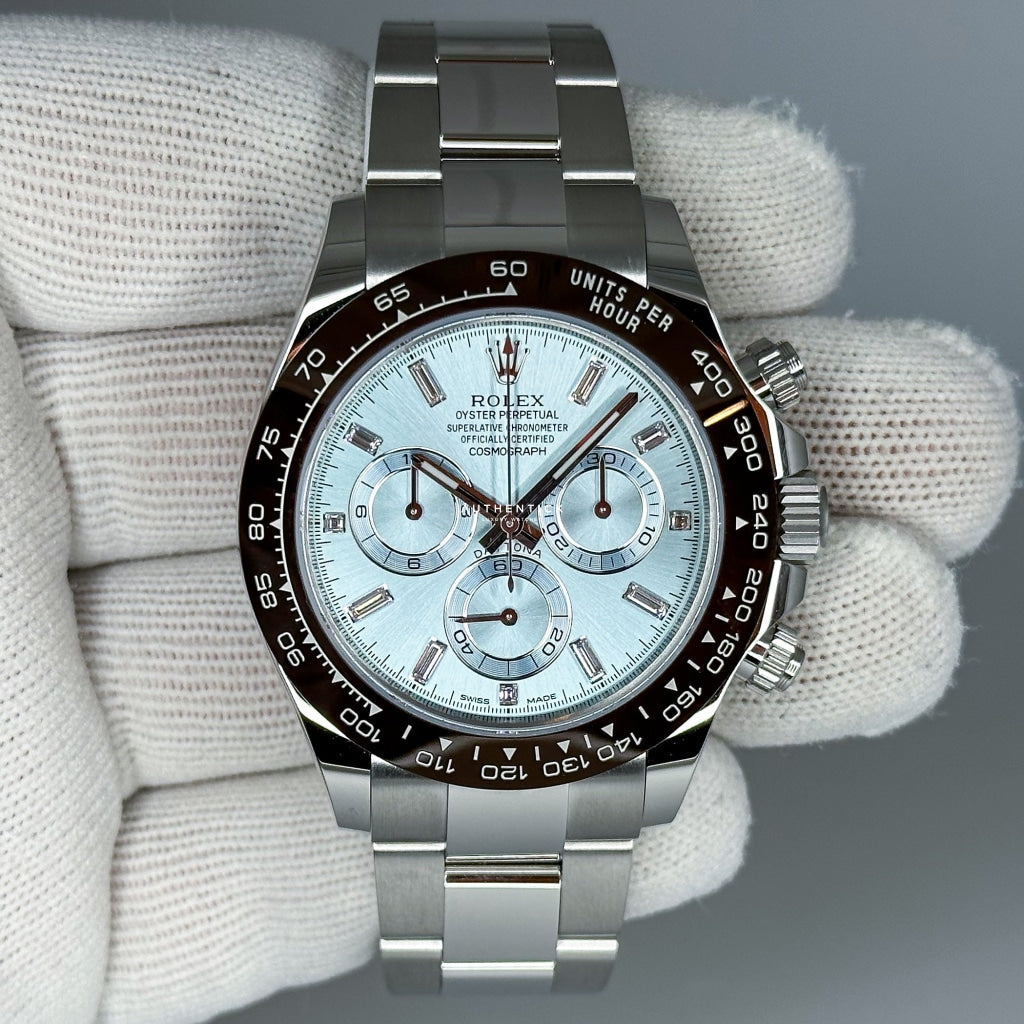 Rolex Daytona Platinum Ice Blue Diamond Diamond Dial Daytona Ice