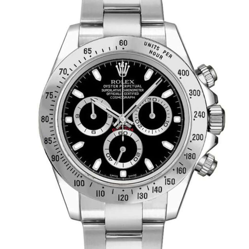 Rolex Cosmograph Daytona Stainless Steel Black Dial 116520