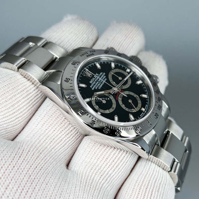 Rolex Cosmograph Daytona Stainless Steel Black Dial 116520