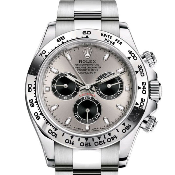 Rolex daytona shop grey gold