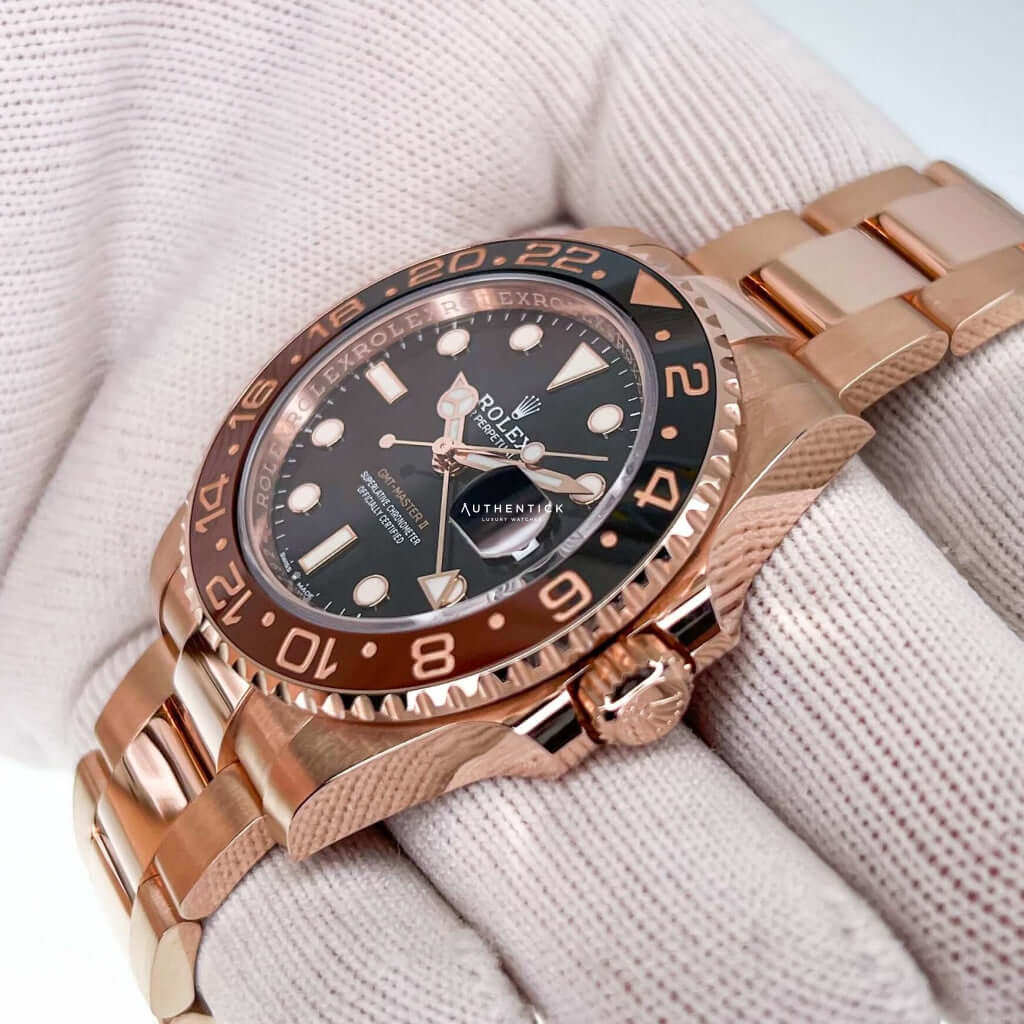 Everose Gold Gmt Full Rose Gold Rolex GMT-Master II Everose Gold