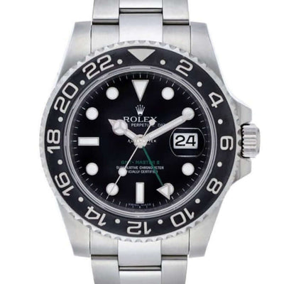 Rolex Gmt-Master Ii Stainless Steel Black Dial 116710Ln