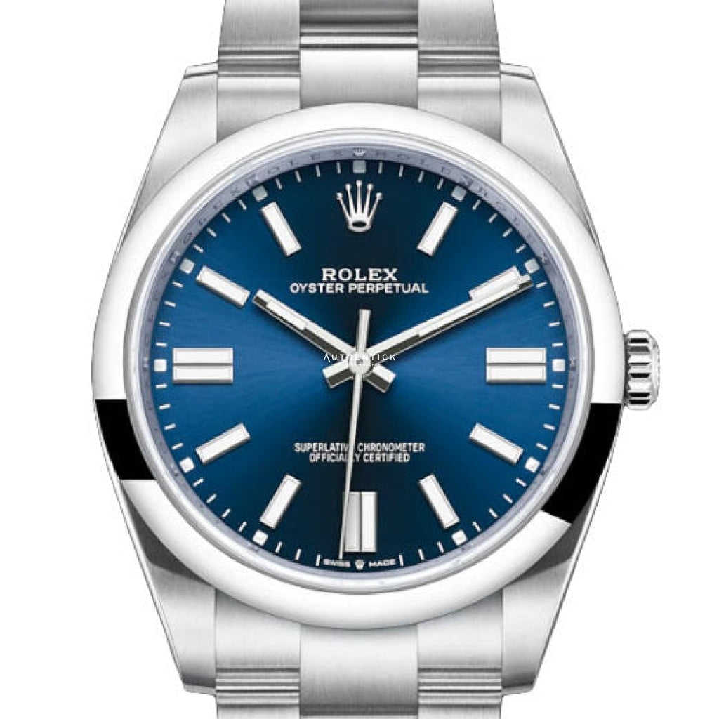 Rolex Oyster Perpetual 41 Stainless Steel Blue Dial 124300 Watches