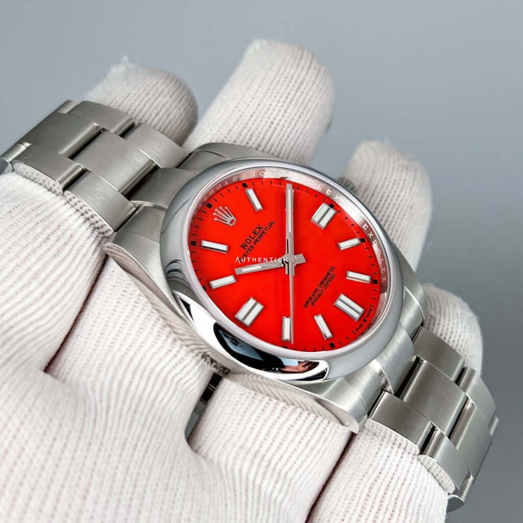 Red and white rolex Clearance